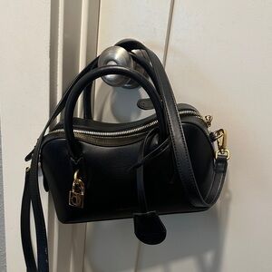Stella McCartney Black Falabella Mini Tote with Gold Accents